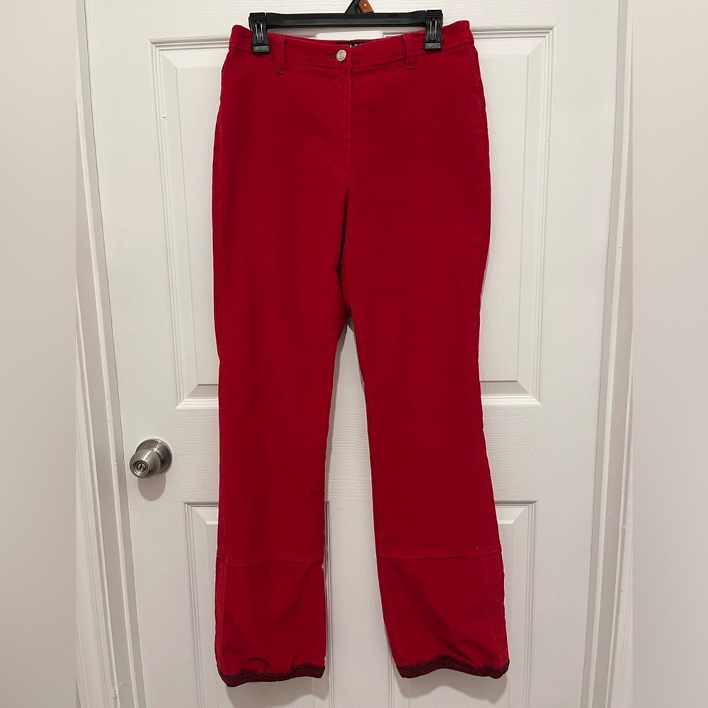 Apart Impressions Corduroy Red Ladies Pants